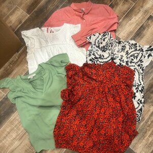 Lot of 5 tops Loft / Old Navy - Size Large